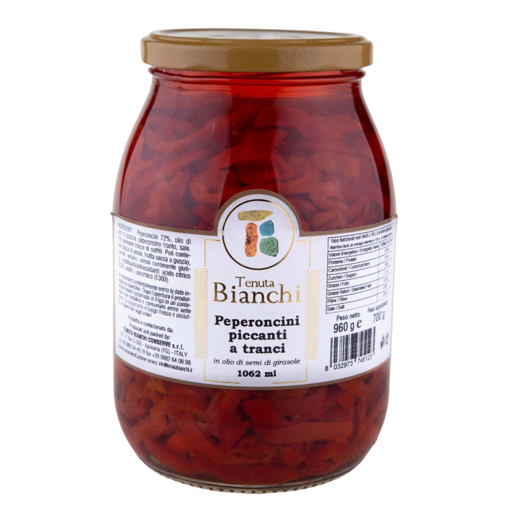 PEPFIN035 PEPERONCINI PICCANTI A TRANCI TENUTA BIANCHI
